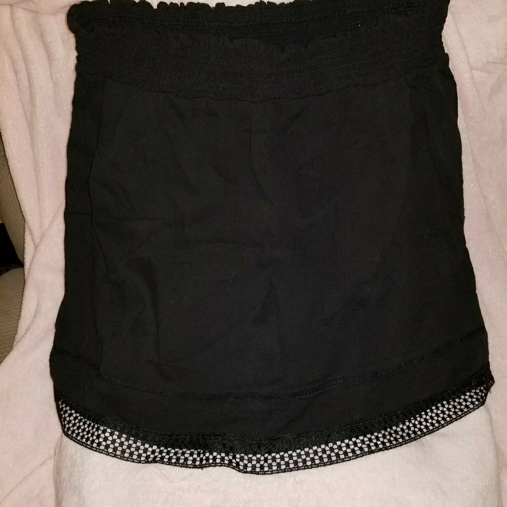 Black knee length skirt